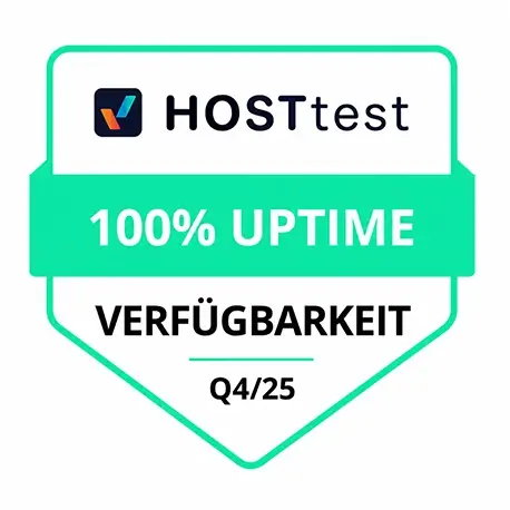Hosttest.de - Uptime 100% Q4/2025