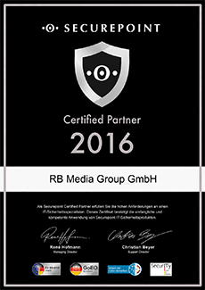 Partnerzertifikat Certified Partner 2016