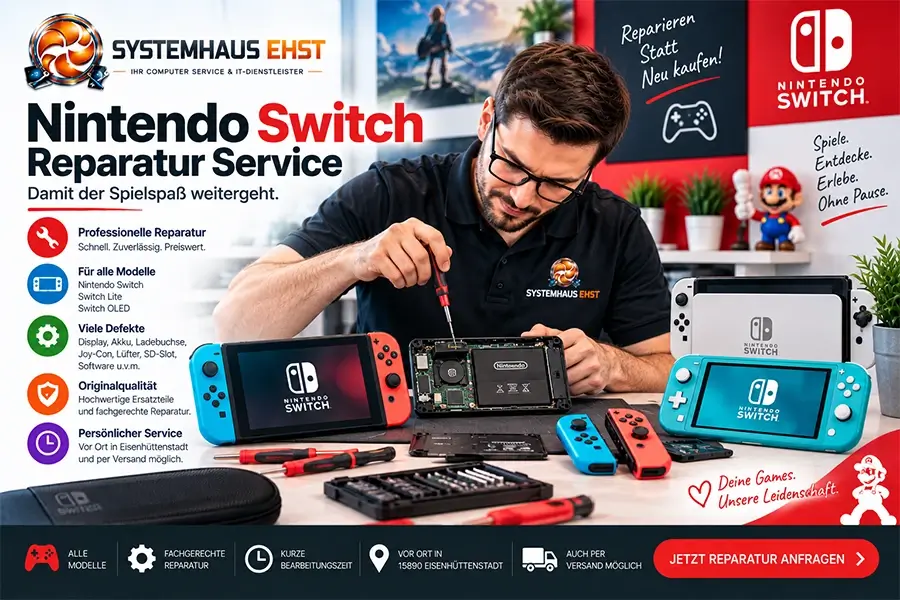 Nintendo Switch Reparatur Service in 15890 Eisenhüttenstadt