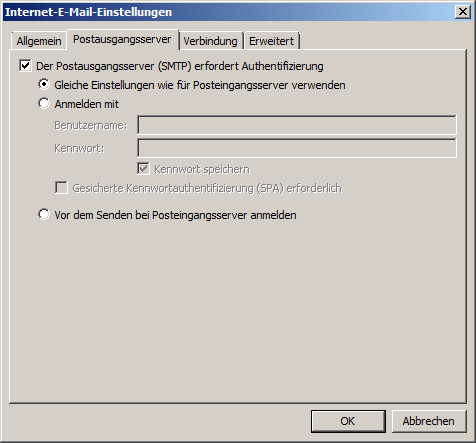 Microsoft Outlook 2010 POP3 Einrichtung Step 6