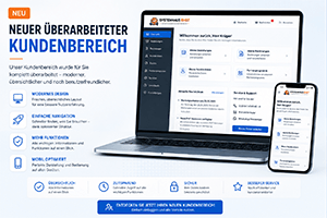 Neuer Kundenbereich & Mehr Sicherheit