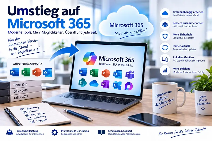 Umstieg auf Microsoft 365