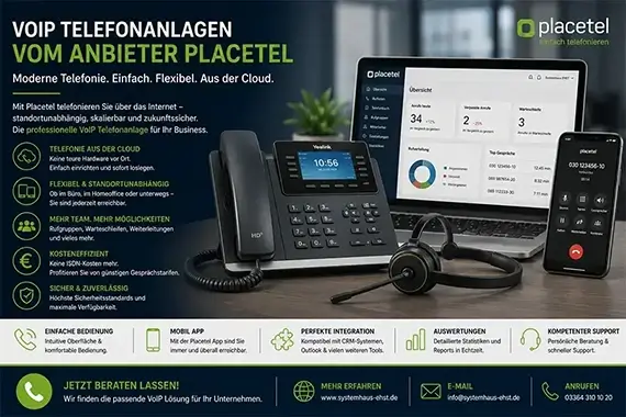 VoIP Telefonanlagen von Placetel